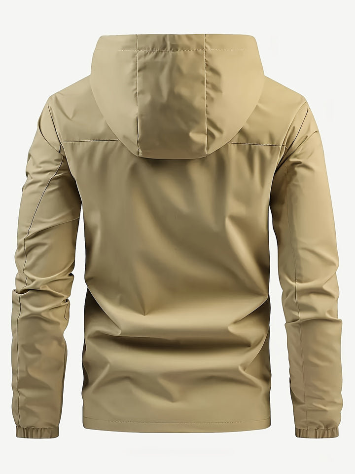 Tangol - Chaqueta cortavientos impermeable y elegante para hombre