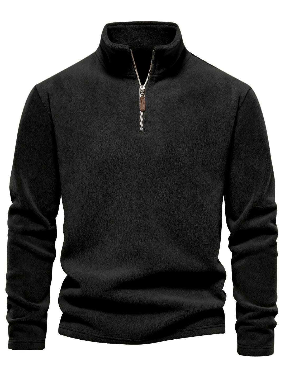 Rupert - Sudadera de forro polar con cuello henley para hombre