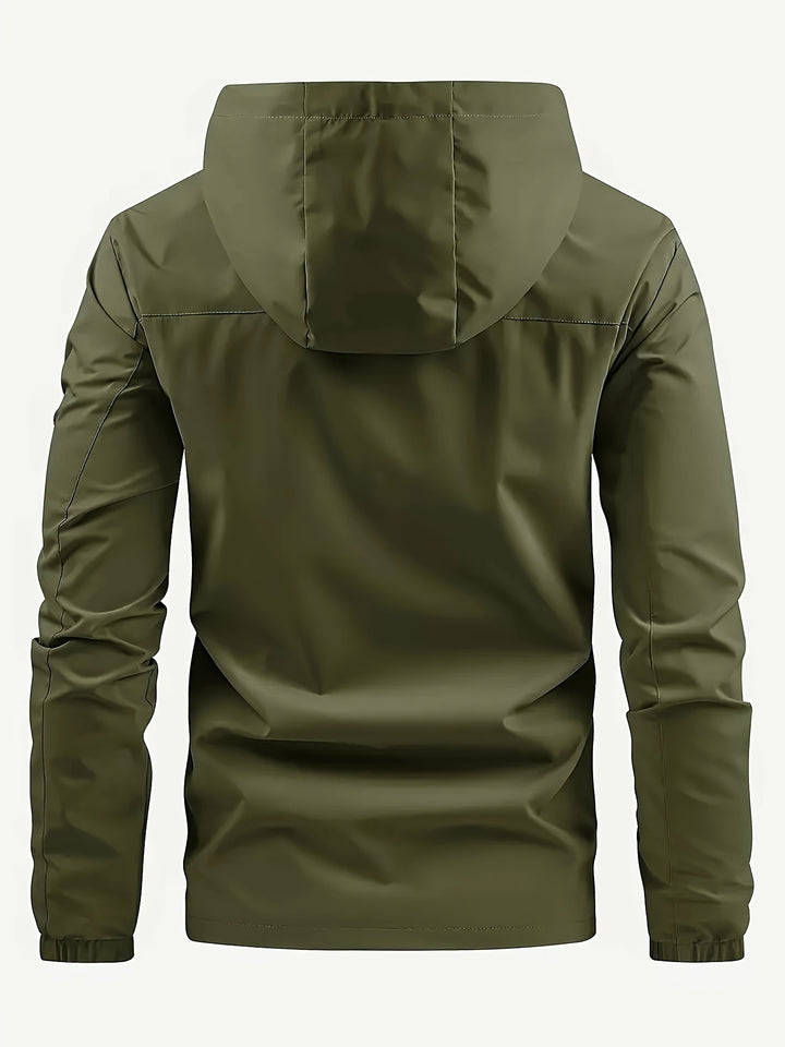 Tangol - Chaqueta cortavientos impermeable y elegante para hombre