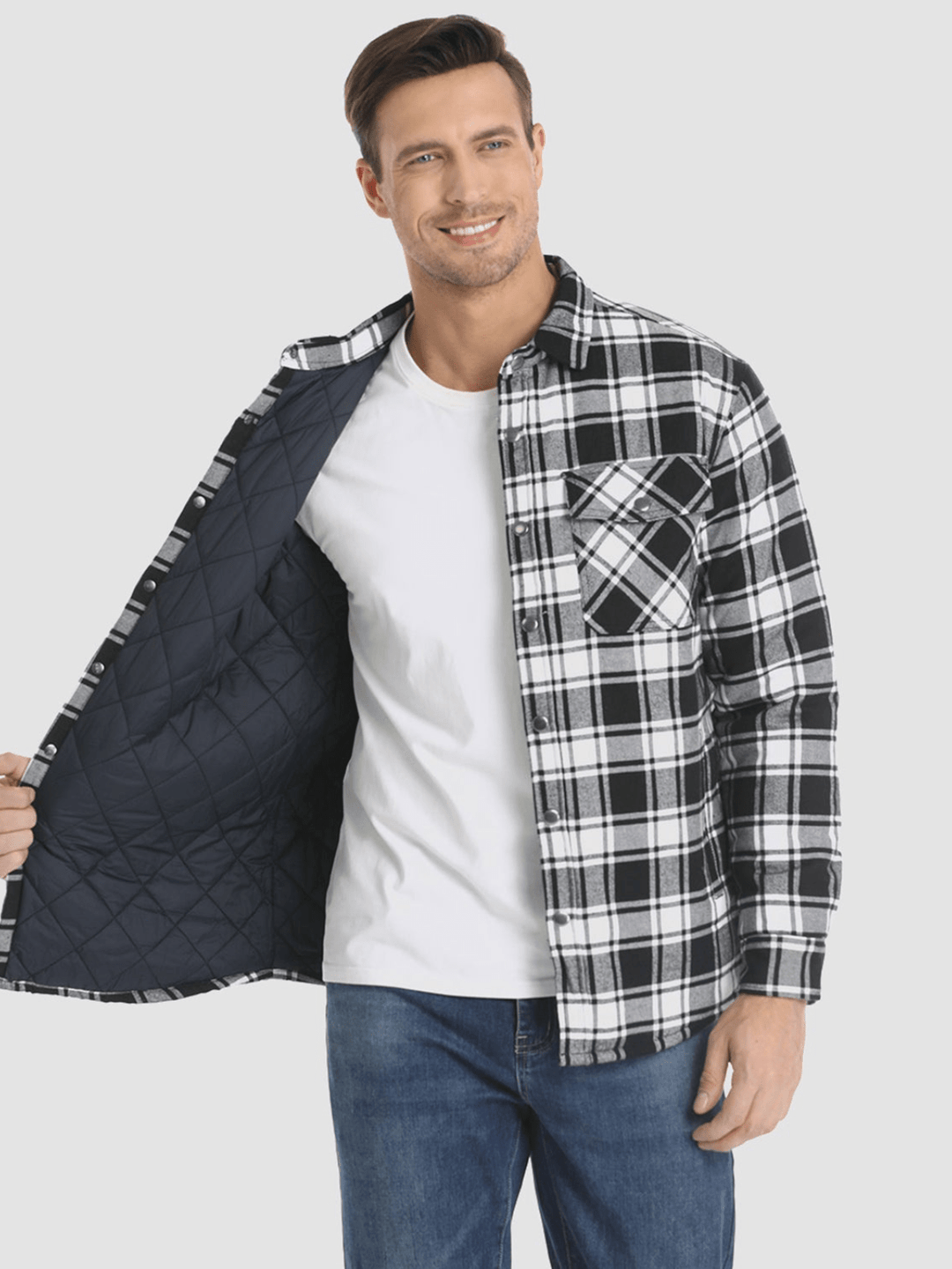 Hector™ | Chaqueta franela a rayas